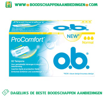 O.B. ProComfort tampons normal aanbieding