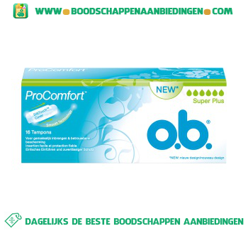 O.B. ProComfort tampons super plus aanbieding