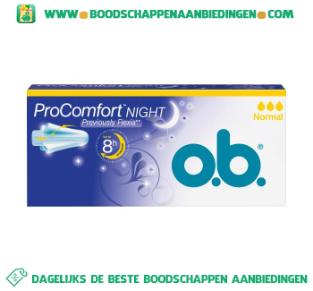 O.B. Tampons comfort night normal aanbieding