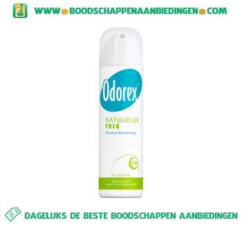 Odorex Deospray natural fresh aanbieding