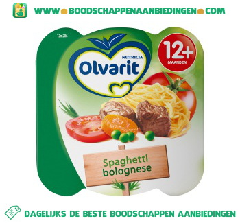 Olvarit Peutermenu spaghetti aanbieding