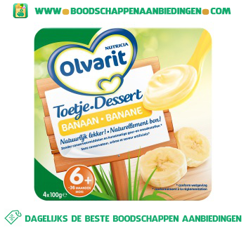 Olvarit Toetje dessert banaan aanbieding