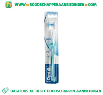 Oral-B 1-2-3 Indicator tandenborstel 35 medium aanbieding