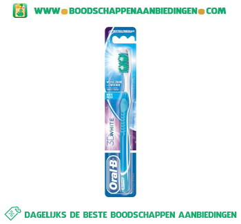 Oral-B 3DWhite white fresh tandenborstel medium aanbieding