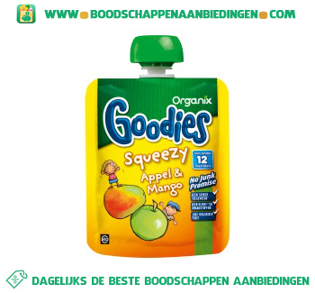 Goodies squeezy appel mango aanbieding