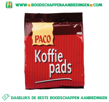 Paco Koffiepads aanbieding