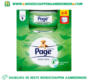 Toiletpapier aloe vera aanbieding