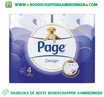 Page Toiletpapier design aanbieding