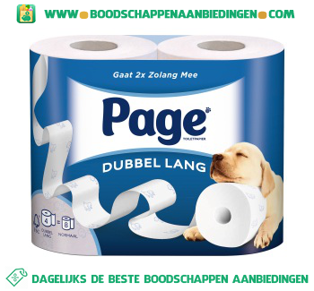 Page Toiletpapier dubbel lang aanbieding