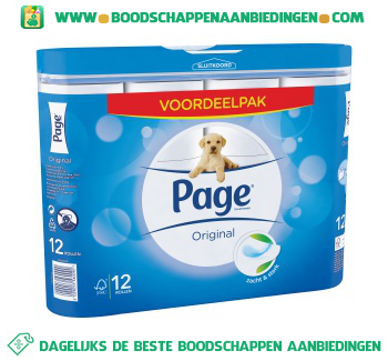 Page Toiletpapier original aanbieding