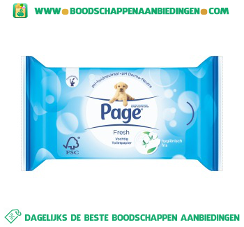 Page Vochtig toilet papier fresh navul aanbieding