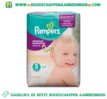 Pampers Active fit luiers maat 5 (junior) 11-25 kg aanbieding