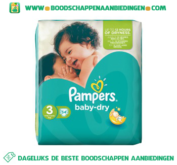 Pampers Baby dry luiers maat 3 (midi) 4-9 kg aanbieding