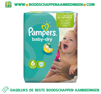 Kinderen Markeer pensioen Pampers Baby dry luiers maat 6 (extra large) 15+ kg aanbieding -  Boodschappen Aanbiedingen