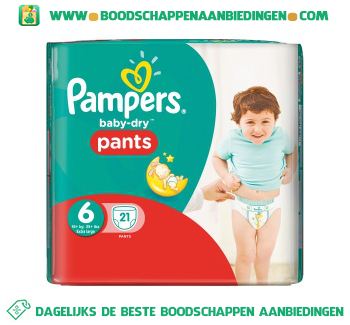 Pampers Baby dry pants extra large 6 aanbieding