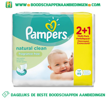 Pampers Babydoekjes parfumvrij aanbieding