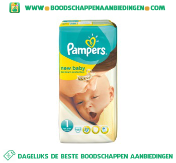 Pampers New baby luiers maat 1 (pasgeborene) 2-5 kg aanbieding