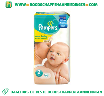 Pampers New baby luiers maat 2 (mini) 3-6 kg aanbieding