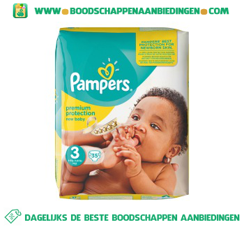 Pampers New baby luiers maat 3 (midi) 4-9 kg aanbieding