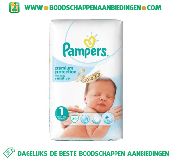 Gronden Elk jaar Artiest Pampers New baby sensitive luiers maat 1 2-5 kg aanbieding - Boodschappen  Aanbiedingen