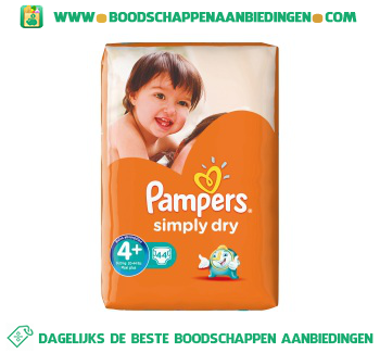 Simply dry luiers maat 4+ (maxi+) 9-20 kg aanbieding