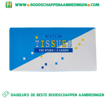 Facial tissues aanbieding