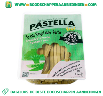 Verse groentepasta broccoli en erwt aanbieding