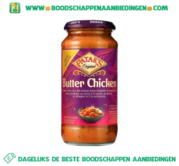 Pataks Butter chicken saus aanbieding