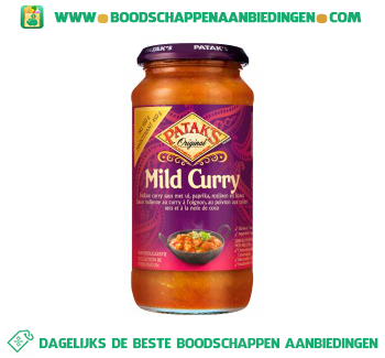 Milde curry saus aanbieding