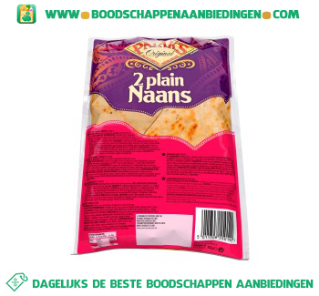 Naanbrood naturel aanbieding