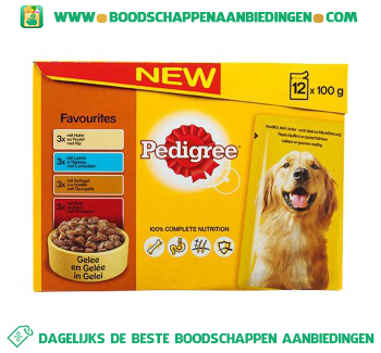 Pedigree Pouch adult favorites aanbieding