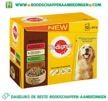 Pedigree Pouch adult selection aanbieding