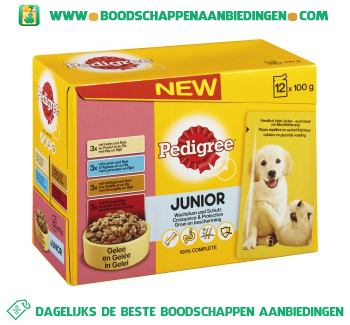 Pedigree Pouch junior aanbieding