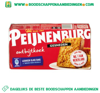 Ontbijtkoek gesneden aanbieding