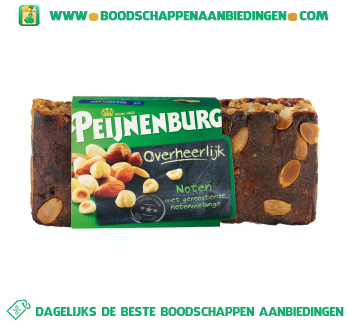 Peijnenburg Overheerlijk noten koek aanbieding