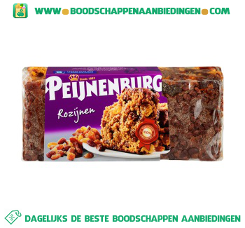 Rozijnenkoek aanbieding