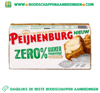 Peijnenburg Zero % suiker gesneden aanbieding