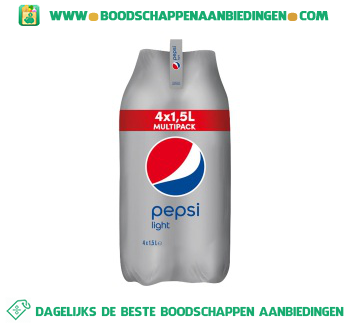 Pepsi Cola light 4-pak aanbieding