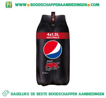 Pepsi Cola max 4-pak aanbieding