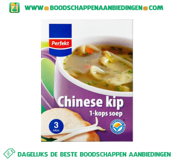 Perfekt 1 kopssoep Chinese kip aanbieding