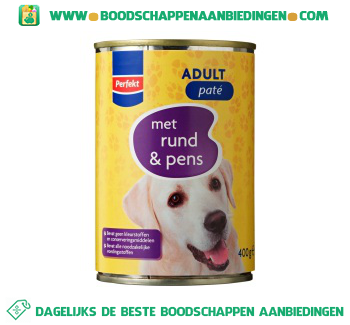 Adult paté met rund & pens aanbieding