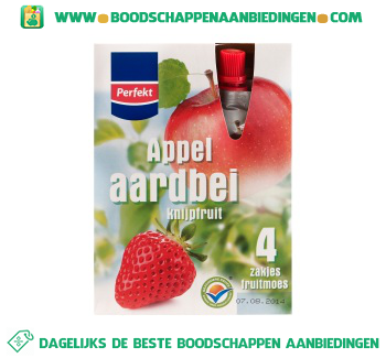 Appel & aardbei knijpfruit aanbieding