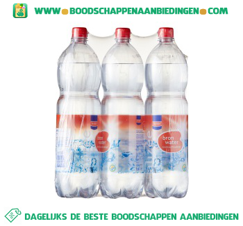 Bronwater koolzuurhoudend 6-pak aanbieding