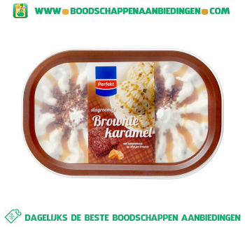 Perfekt Brownie caramel roomijs aanbieding