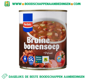 Bruine bonensoep aanbieding