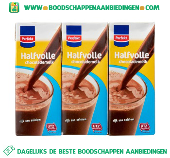 Chocolademelk halfvol aanbieding