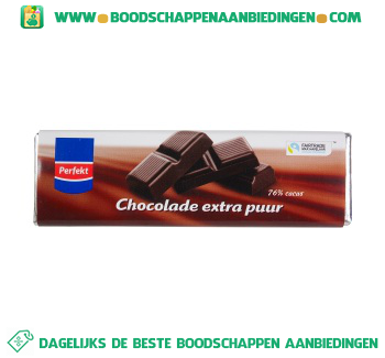 Perfekt Chocoladereep extra puur fairtrade aanbieding