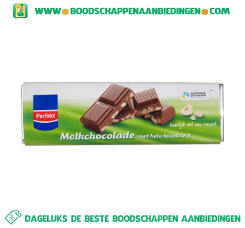 Perfekt Chocoladereep hazelnoot fairtrade aanbieding