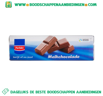 Chocoladereep melk fairtrade aanbieding