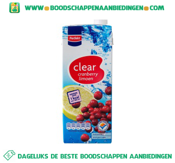 Clear cranberry & limoen aanbieding